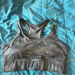 Reebok Gray Camo Sports Bra